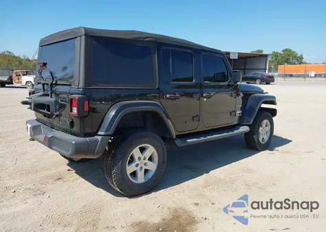 2019 Jeep Wrangler Unlimited Sahara 4X4 из США, поврежденный, VIN 1C4HJXEG5KW528406